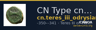 CN Type cn.teres_iii_odrysian_thrace.1_ed.6 — CANOA