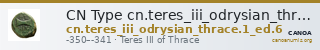 CN Type cn.teres_iii_odrysian_thrace.1_ed.6 — CANOA