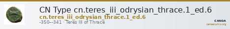 CN Type cn.teres_iii_odrysian_thrace.1_ed.6 — CANOA
