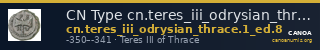 CN Type cn.teres_iii_odrysian_thrace.1_ed.8 — CANOA