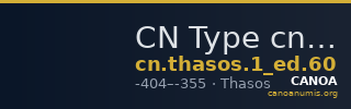 CN Type cn.thasos.1_ed.60 — CANOA