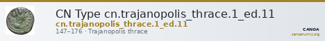 CN Type cn.trajanopolis_thrace.1_ed.11 — CANOA