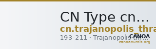 CN Type cn.trajanopolis_thrace.1_ed.19 — CANOA