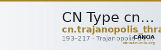 CN Type cn.trajanopolis_thrace.1_ed.26 — CANOA
