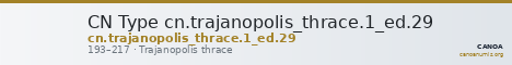 CN Type cn.trajanopolis_thrace.1_ed.29 — CANOA