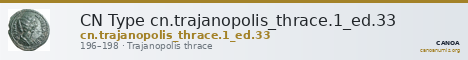 CN Type cn.trajanopolis_thrace.1_ed.33 — CANOA