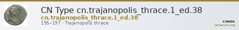 CN Type cn.trajanopolis_thrace.1_ed.38 — CANOA