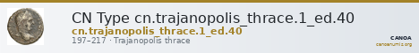 CN Type cn.trajanopolis_thrace.1_ed.40 — CANOA