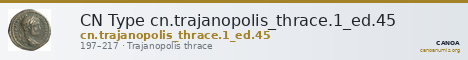 CN Type cn.trajanopolis_thrace.1_ed.45 — CANOA