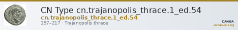 CN Type cn.trajanopolis_thrace.1_ed.54 — CANOA
