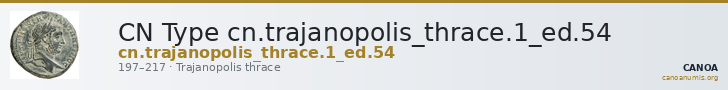 CN Type cn.trajanopolis_thrace.1_ed.54 — CANOA