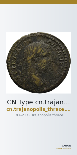 CN Type cn.trajanopolis_thrace.1_ed.58 — CANOA