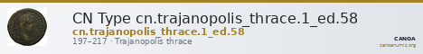 CN Type cn.trajanopolis_thrace.1_ed.58 — CANOA