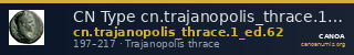 CN Type cn.trajanopolis_thrace.1_ed.62 — CANOA