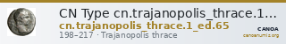 CN Type cn.trajanopolis_thrace.1_ed.65 — CANOA