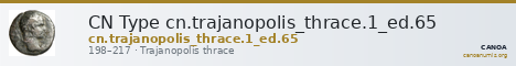 CN Type cn.trajanopolis_thrace.1_ed.65 — CANOA