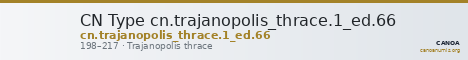 CN Type cn.trajanopolis_thrace.1_ed.66 — CANOA