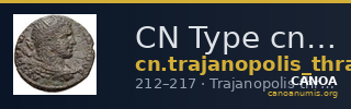 CN Type cn.trajanopolis_thrace.1_ed.78 — CANOA