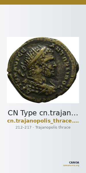 CN Type cn.trajanopolis_thrace.1_ed.80 — CANOA