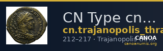 CN Type cn.trajanopolis_thrace.1_ed.80 — CANOA
