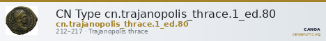 CN Type cn.trajanopolis_thrace.1_ed.80 — CANOA