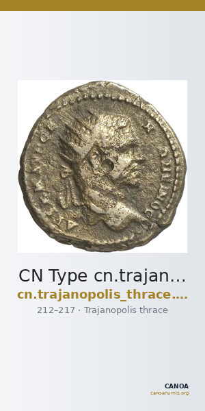 CN Type cn.trajanopolis_thrace.1_ed.85 — CANOA