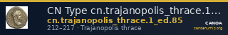 CN Type cn.trajanopolis_thrace.1_ed.85 — CANOA