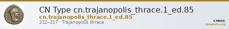 CN Type cn.trajanopolis_thrace.1_ed.85 — CANOA