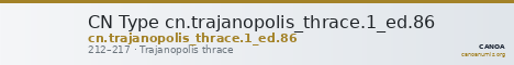 CN Type cn.trajanopolis_thrace.1_ed.86 — CANOA