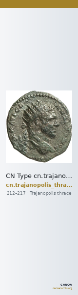 CN Type cn.trajanopolis_thrace.1_ed.87 — CANOA