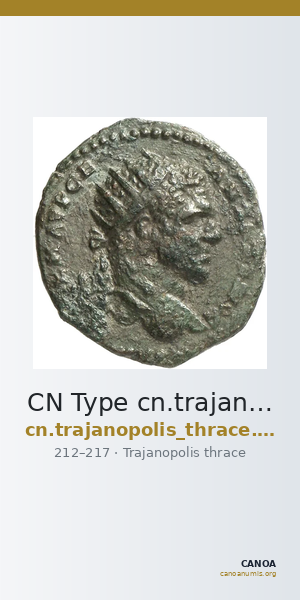 CN Type cn.trajanopolis_thrace.1_ed.87 — CANOA