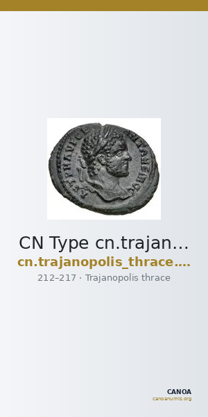 CN Type cn.trajanopolis_thrace.1_ed.95 — CANOA