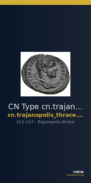 CN Type cn.trajanopolis_thrace.1_ed.95 — CANOA