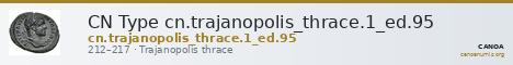 CN Type cn.trajanopolis_thrace.1_ed.95 — CANOA