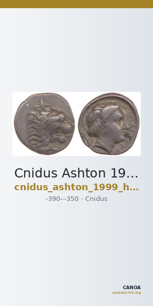 Cnidus Ashton 1999 Hemidrachms — CANOA