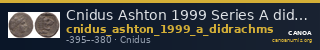 Cnidus Ashton 1999 Series A didrachms — CANOA