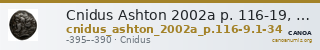 Cnidus Ashton 2002a p. 116-19, 1-34 — CANOA