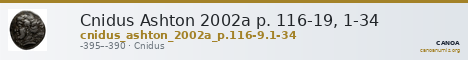 Cnidus Ashton 2002a p. 116-19, 1-34 — CANOA