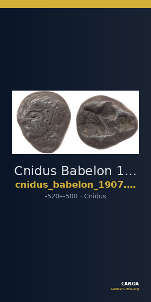 Cnidus Babelon 1907 698 — CANOA
