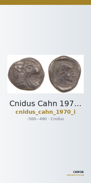 Cnidus Cahn 1970 Series I — CANOA