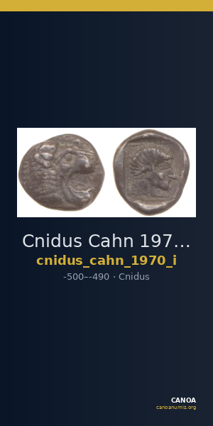 Cnidus Cahn 1970 Series I — CANOA