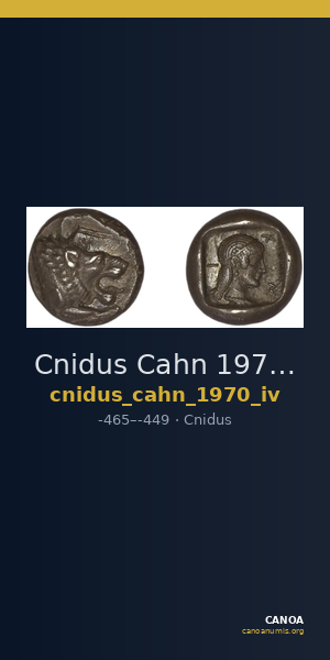 Cnidus Cahn 1970 Series IV — CANOA