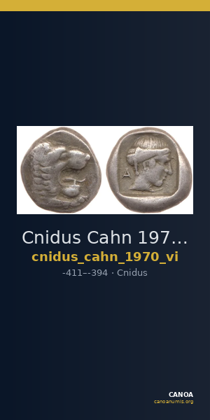 Cnidus Cahn 1970 Series VI — CANOA