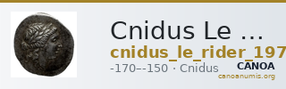 Cnidus Le Rider 1979 Pl. 18. 1 — CANOA