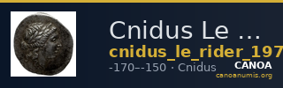Cnidus Le Rider 1979 Pl. 18. 1 — CANOA