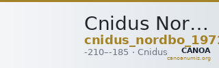 Cnidus Nordbø 1972 Series 15 — CANOA