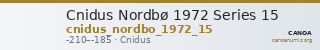 Cnidus Nordbø 1972 Series 15 — CANOA