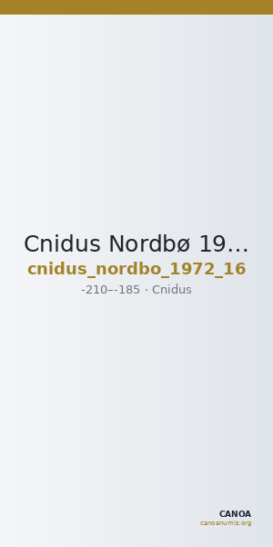 Cnidus Nordbø 1972 Series 16 — CANOA