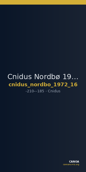 Cnidus Nordbø 1972 Series 16 — CANOA