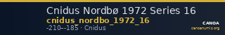 Cnidus Nordbø 1972 Series 16 — CANOA